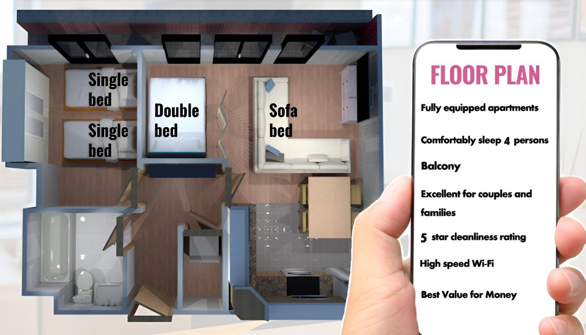 Sidemersey Livings- Convenient And Central 2-Bedroom Haven In L1 Ливърпул Екстериор снимка